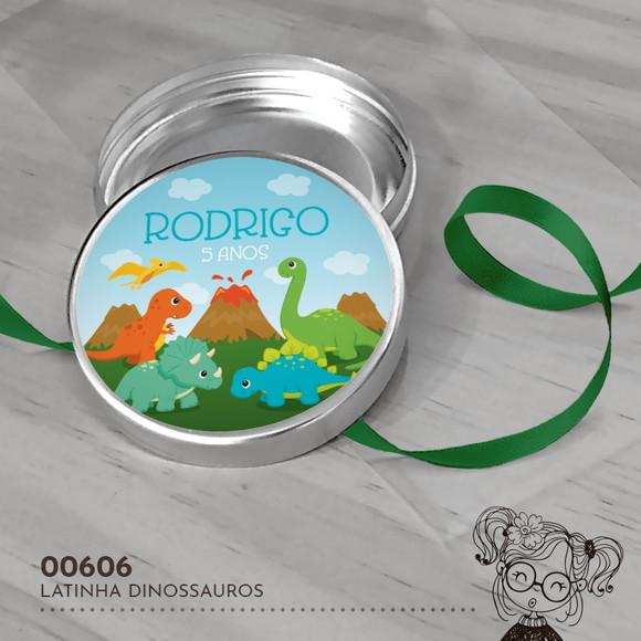 Latinha Adesivada Dinossauros - 00606