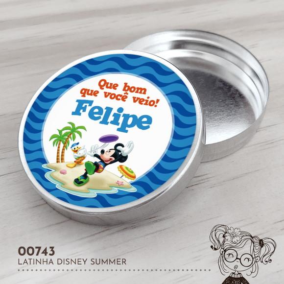Latinha Adesivada Disney Summer - 00743