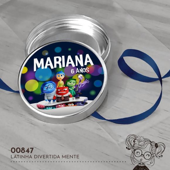 Latinha Adesivada Divertida Mente - 00847