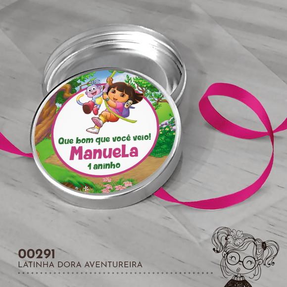 Latinha Adesivada Dora Aventureira - 00291