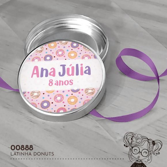 Latinha Adesivada Donuts - 00888