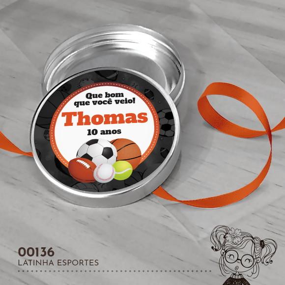 Latinha Adesivada Esportes - 00136