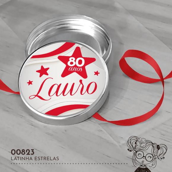 Latinha Adesivada Estrelas - 00823