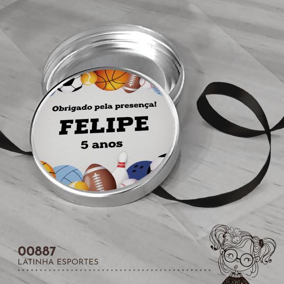 Latinha Adesivada Esportes - 00887