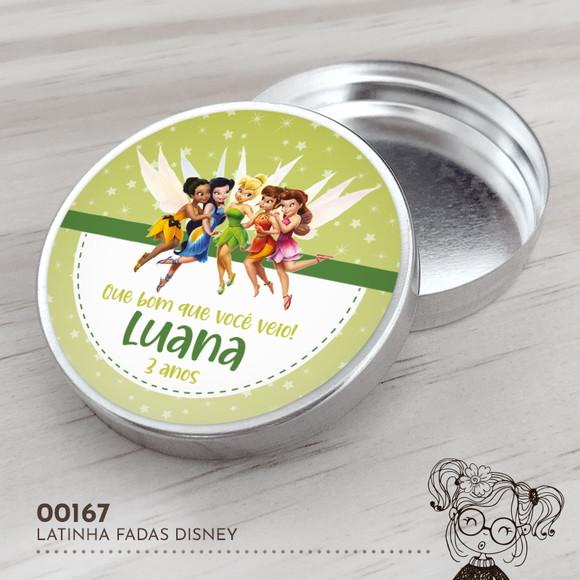 Latinha Adesivada Fadas Disney - 00167