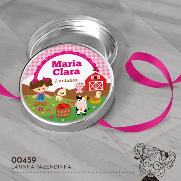Latinha Adesivada Fazendinha - 00459