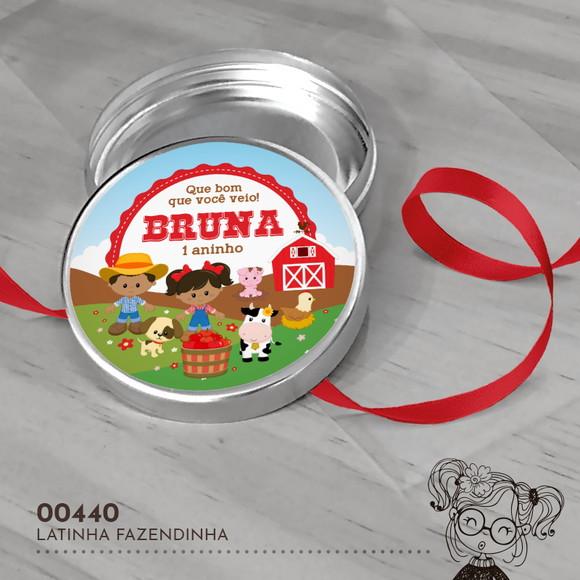 Latinha Adesivada Fazendinha - 00440