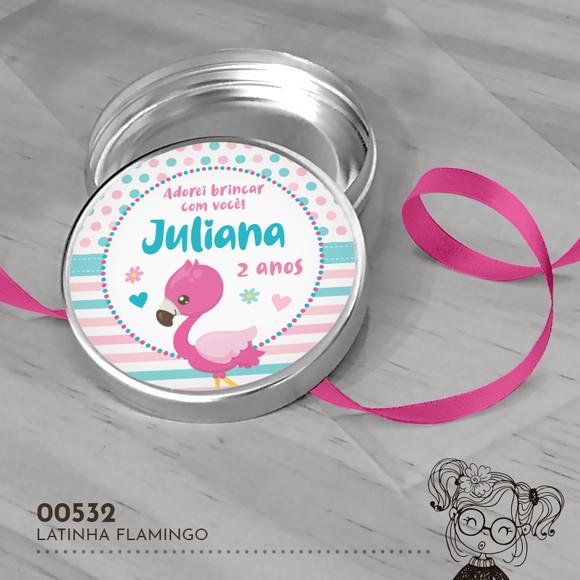Latinha Adesivada Flamingo - 00532