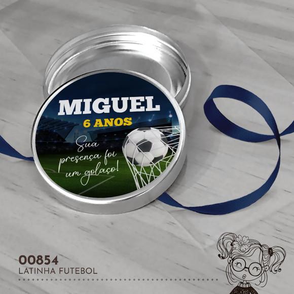 Latinha Adesivada Futebol - 00854