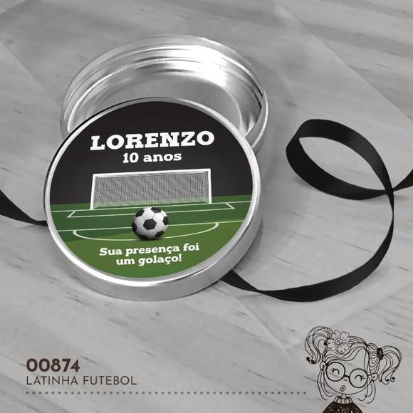 Latinha Adesivada Futebol - 00874
