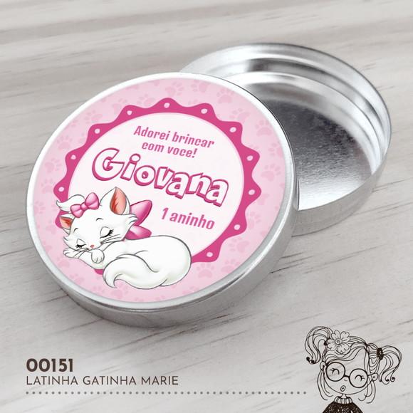Latinha Adesivada Gatinha Marie - 00151