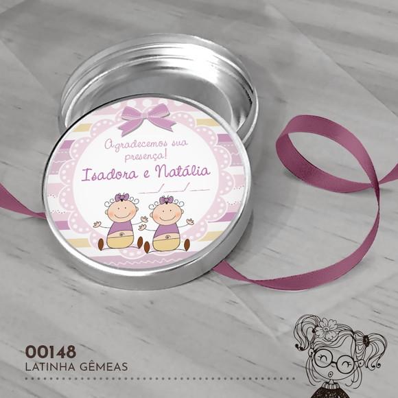 Latinha Adesivada Gêmeas - 00148