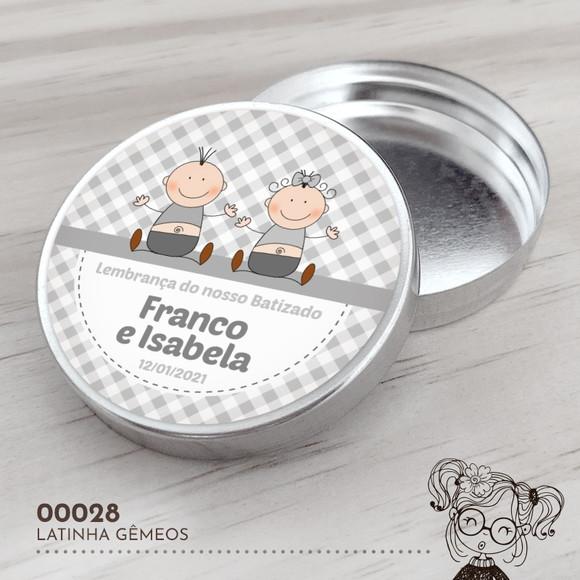 Latinha Adesivada Gêmeos - 00028