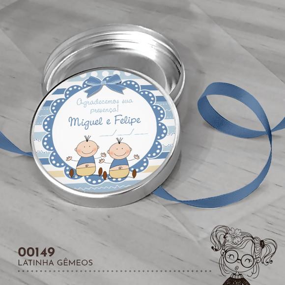 Latinha Adesivada Gêmeos - 00149
