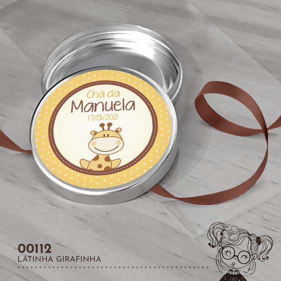 Latinha Adesivada Girafinha - 00112