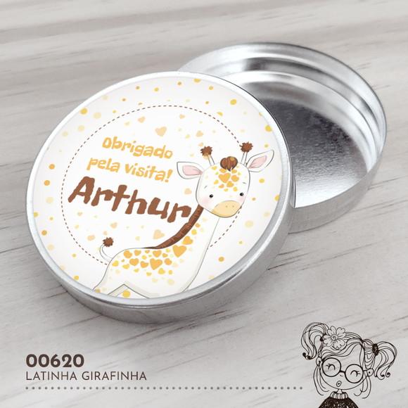 Latinha Adesivada Girafinha - 00620