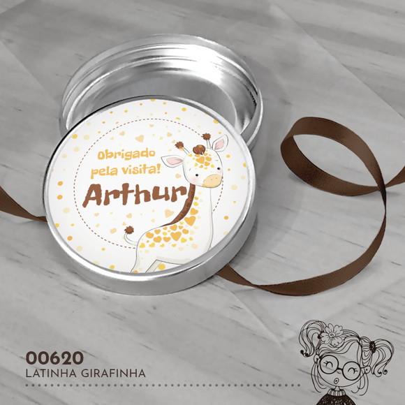 Latinha Adesivada Girafinha - 00620