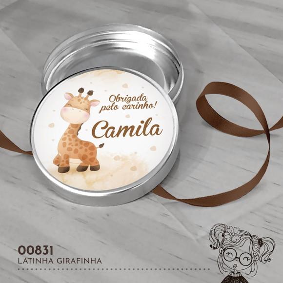 Latinha Adesivada Girafinha - 00831