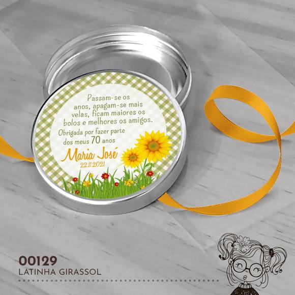 Latinha Adesivada Girassol - 00129