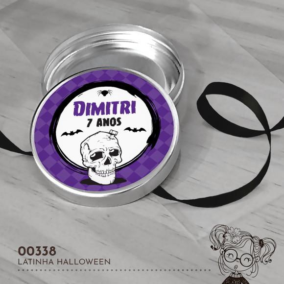 Latinha Adesivada Halloween - 00338