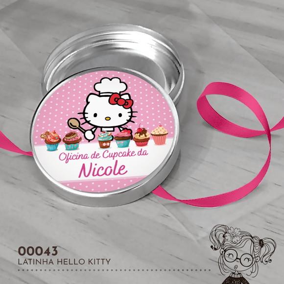Latinha Adesivada Hello Kitty - 00043