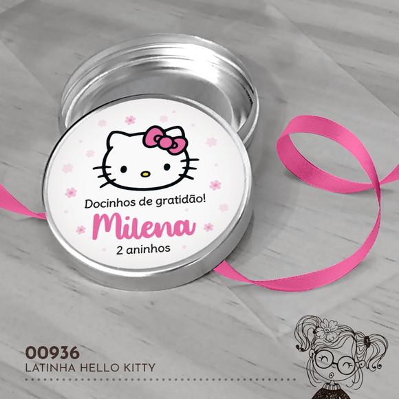 Latinha Adesivada Hello Kitty - 00936