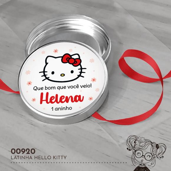 Latinha Adesivada Hello Kitty - 00920