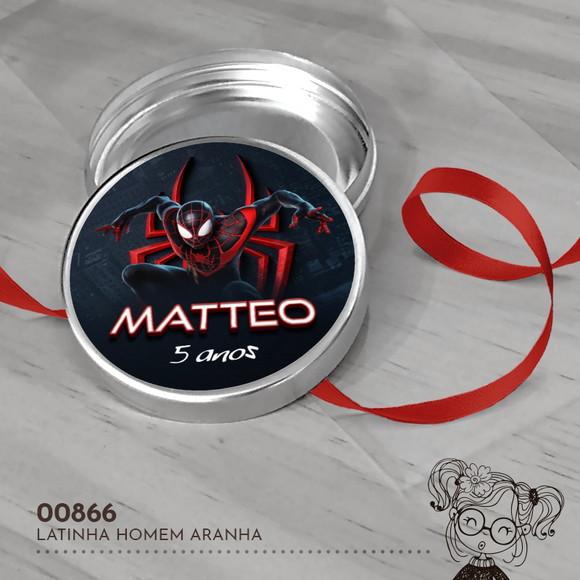 Latinha Adesivada Homem Aranha - 00866
