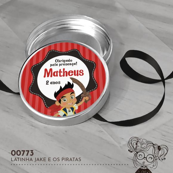 Latinha Adesivada Jake e os Piratas - 00773
