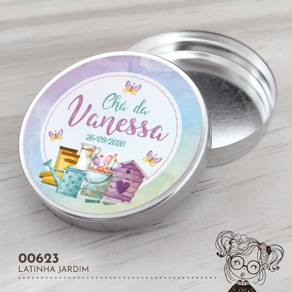 Latinha Adesivada Jardim - 00623