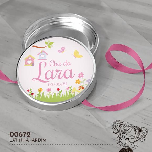 Latinha Adesivada Jardim - 00672