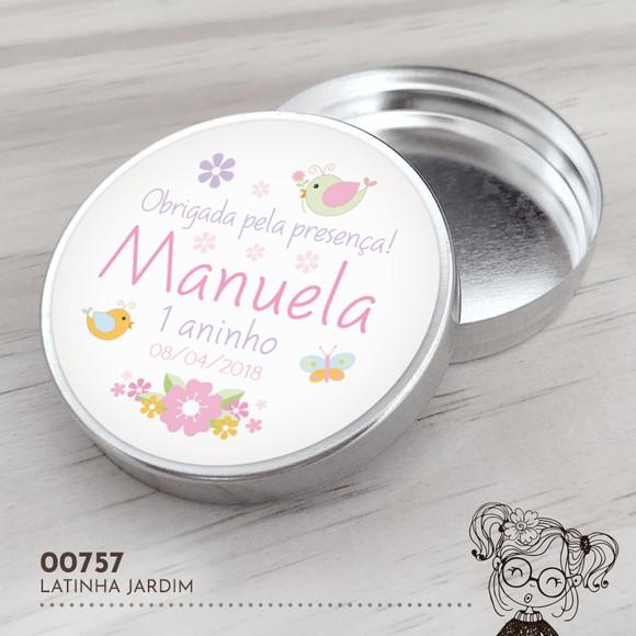 Latinha Adesivada Jardim - 00757