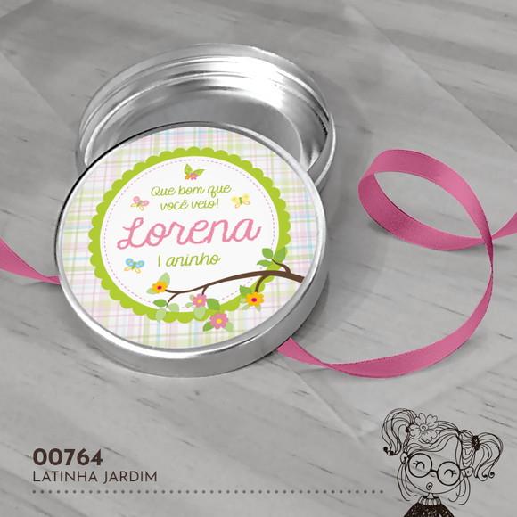 Latinha Adesivada Jardim - 00764