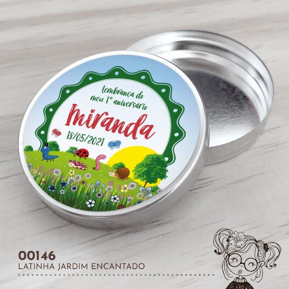 Latinha Adesivada Jardim Encantado - 00146