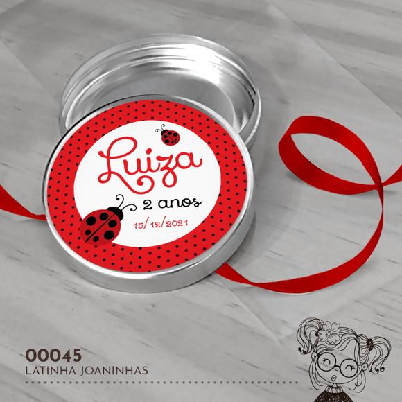 Latinha Adesivada Joaninha - 00045