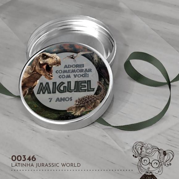 Latinha Adesivada Jurassic World - 00346