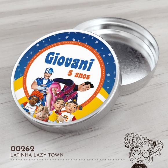 Latinha Adesivada Lazy Town - 00262