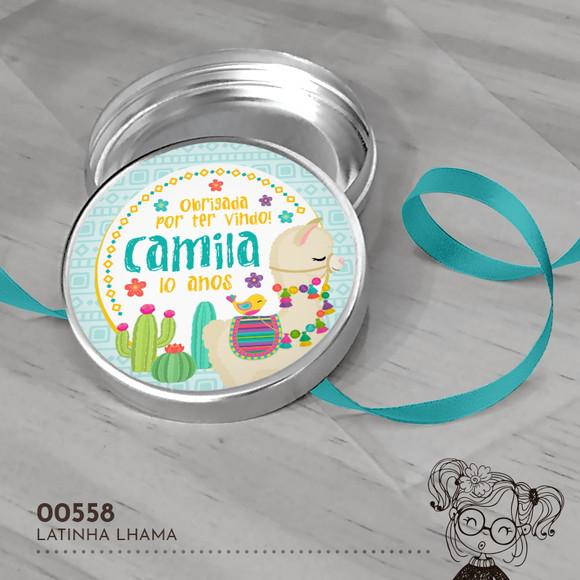 Latinha Adesivada Lhama - 00558
