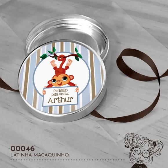 Latinha Adesivada Macaquinho - 00046