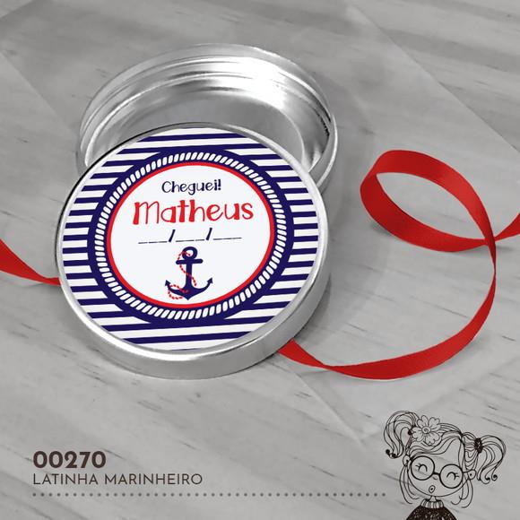 Latinha Adesivada Marinheiro - 00270