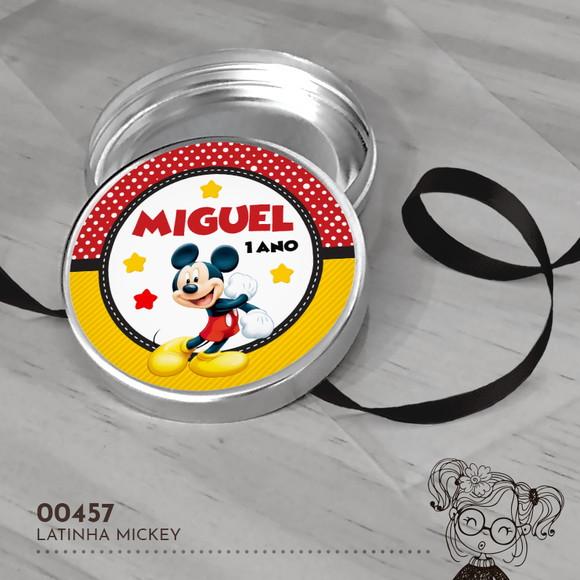 Latinha Adesivada Mickey - 00457