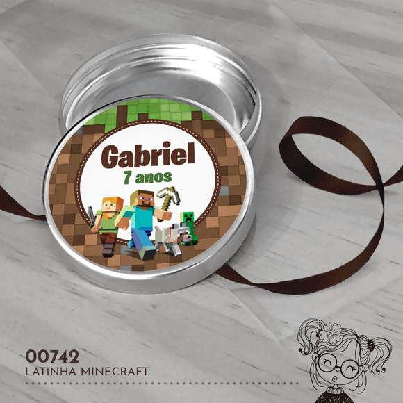 Latinha Adesivada Minecraft - 00742