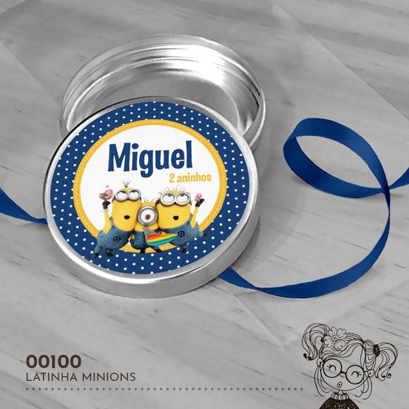 Latinha Adesivada Minions - 00100