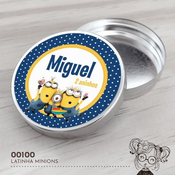Latinha Adesivada Minions - 00100