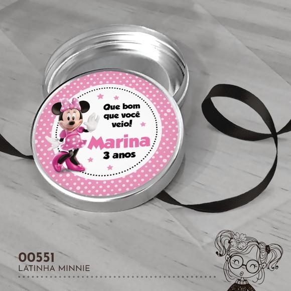 Latinha Adesivada Minnie - 00551