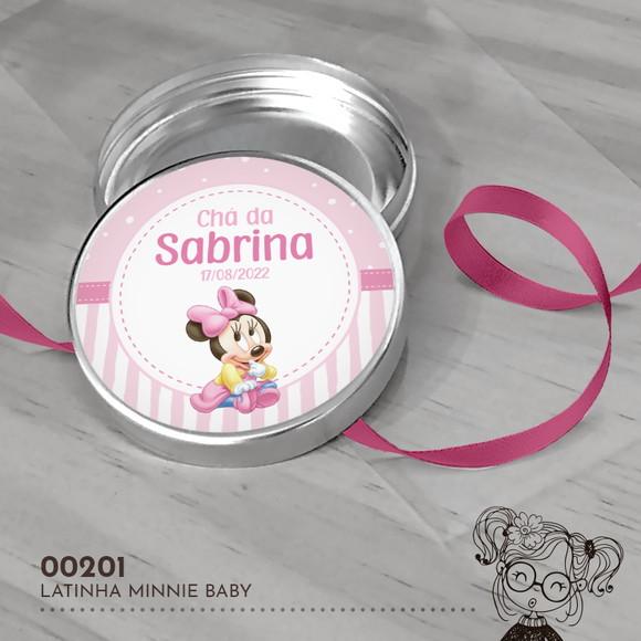 Latinha Adesivada Minnie Baby - 00201