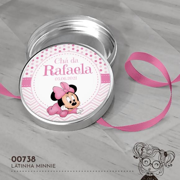 Latinha Adesivada Minnie Baby - 00738