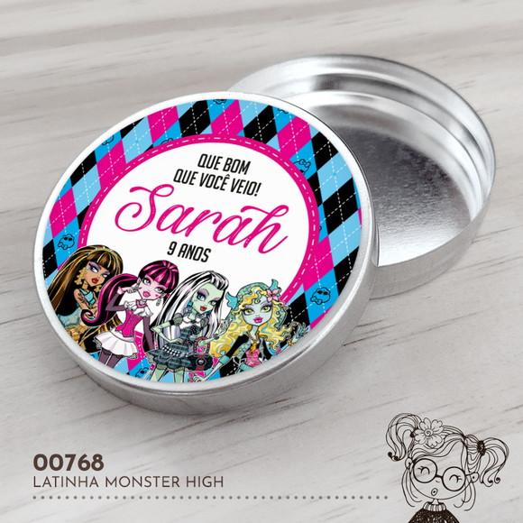 Latinha Adesivada Monster High - 00768