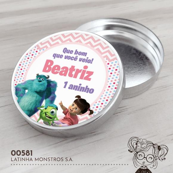 Latinha Adesivada Monstros S.a. - 00581