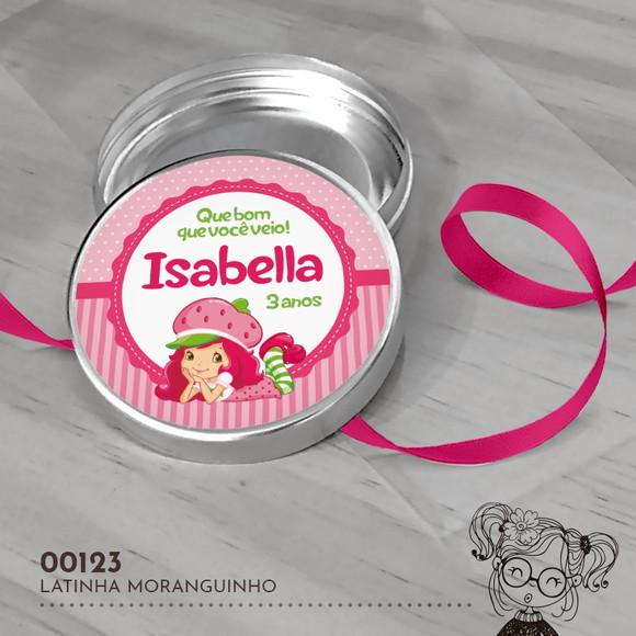 Latinha Adesivada Moranguinho - 00123